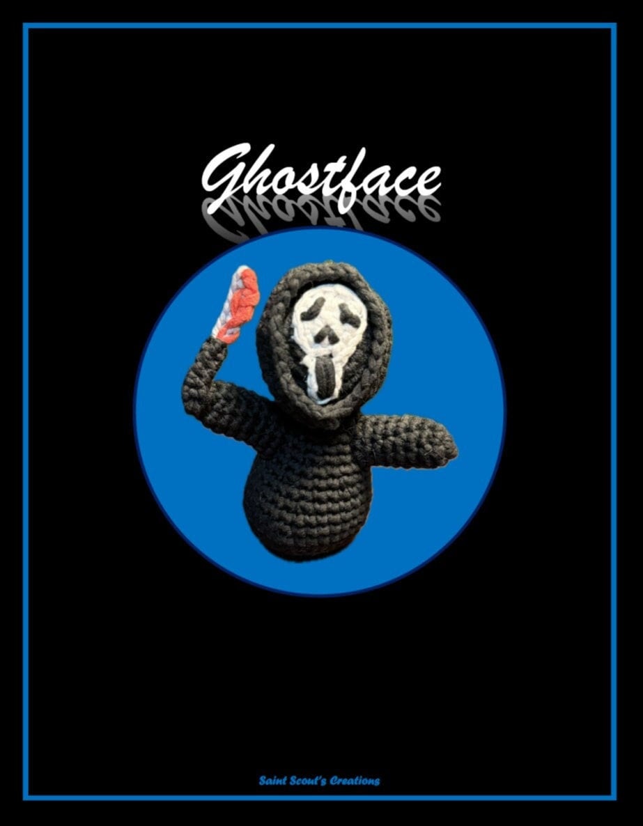 24 Ghostface Crochet Patterns for Spooky Decor, Gifts, and Amigurumi Fun 2 Ghostface Crochet Pattern
