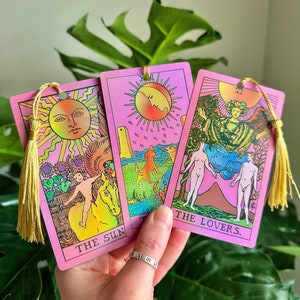 Marcadores de cartas de Tarot rosa, Amantes de los libros, Regalos de libros, Regalos para ella, Librería, Cita a ciegas, Biblioteca de lectura, Regalos lindos, Obscenidad, En mi era de lectura