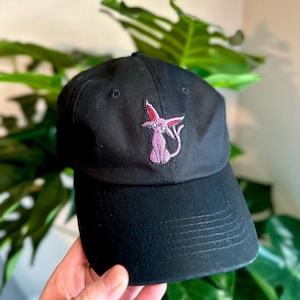 Espeon Anime Baseball Hat, Cool Hats, Gifts for Him, Father&#39;s Day Gifts, Birthday Christmas, Dad Hat, Gaming, Gamer, Gifts for Her