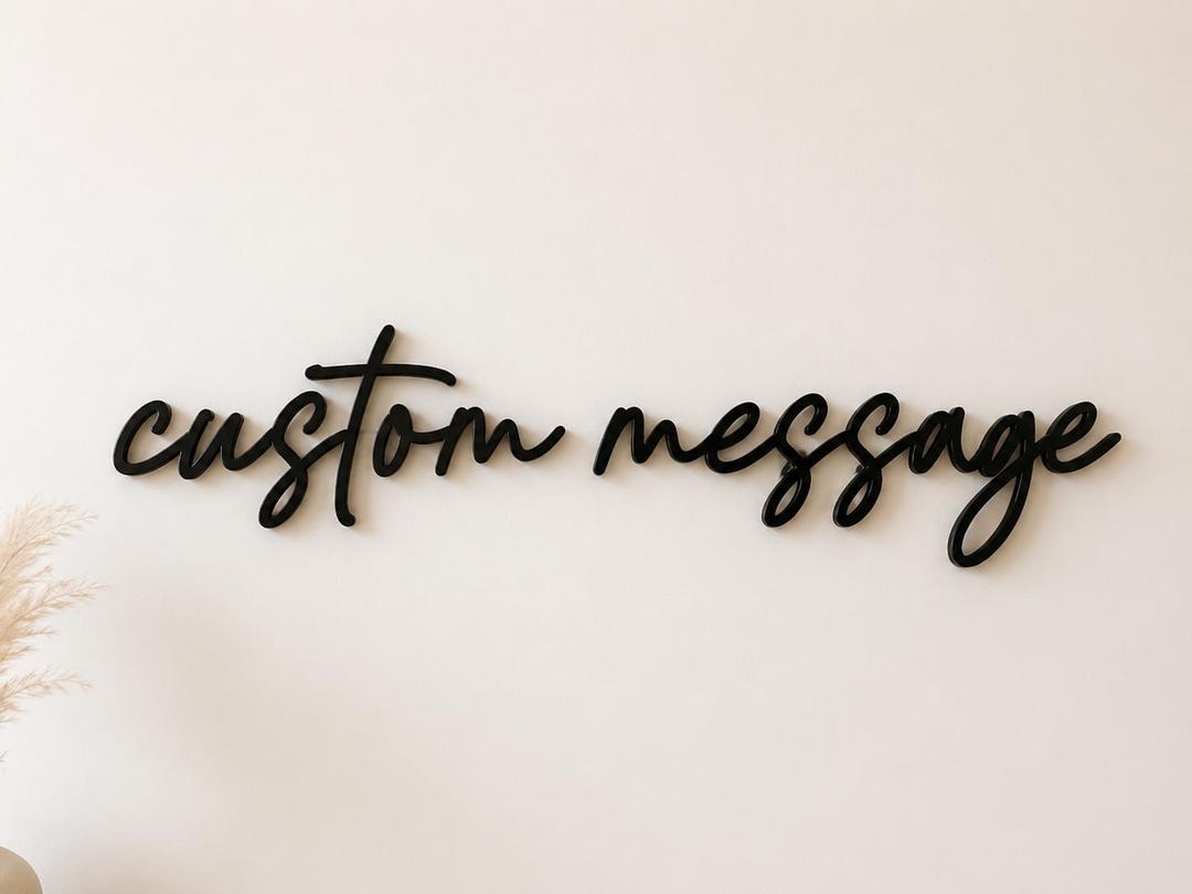 Text Message Topper Custom Message Cake Topper Personalized Acrylic Birthday Wedding Gifts ...