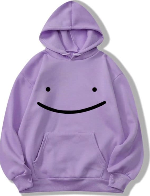 Ditto Hoodie, Anime Shirt, Cool Gifts, Funny Gifts, Smiley Face Hoodie, Shiny Ditto, Birthday, Christmas, Gifts for Her, Gifts for Him