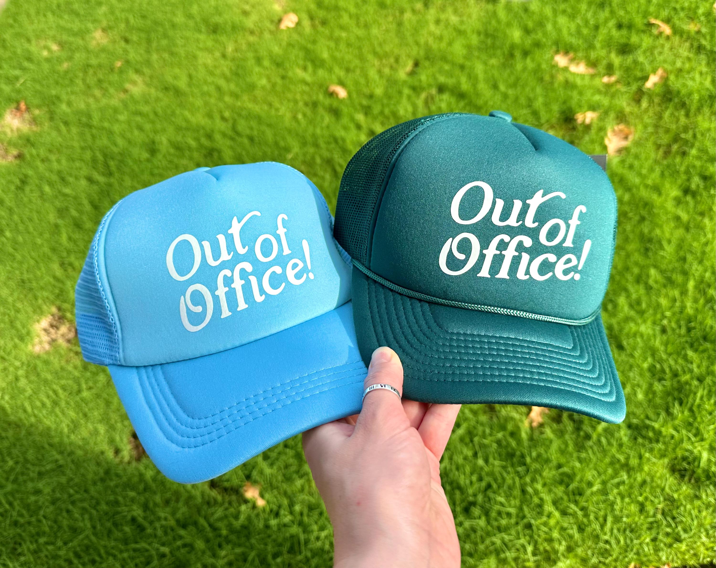 5⭐️ RATED! 3X HP?JUST IN OUT OF OFFICE floppy hat Out of the Office Embroidered Floppy Beach Hat, Personalized  main image 2