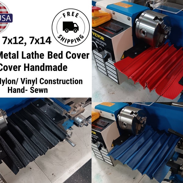 UPGRADE- Mini Lathe Metal Lathe Ways Cover Bed Cover, Magnetic 7x10,7x12,7x14 8x10,8x12,8x14