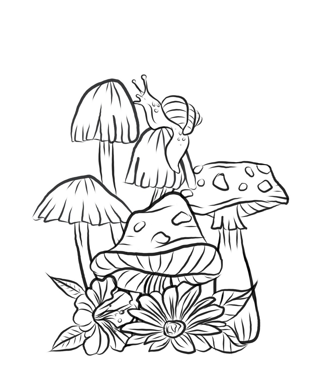 Enchanted Garden Coloring Pages - Etsy