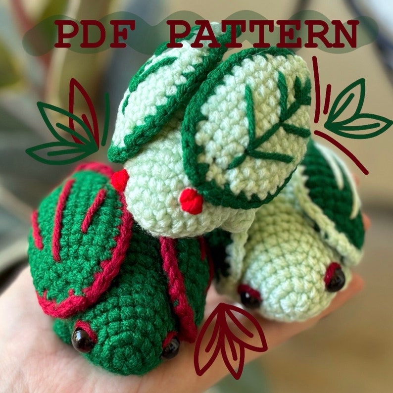 Low Sew Amigurumi Leaf Bug Crochet Pattern - Etsy