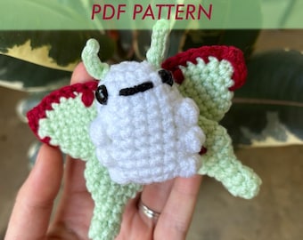 Mini Luna Moth low sew Crochet Pattern