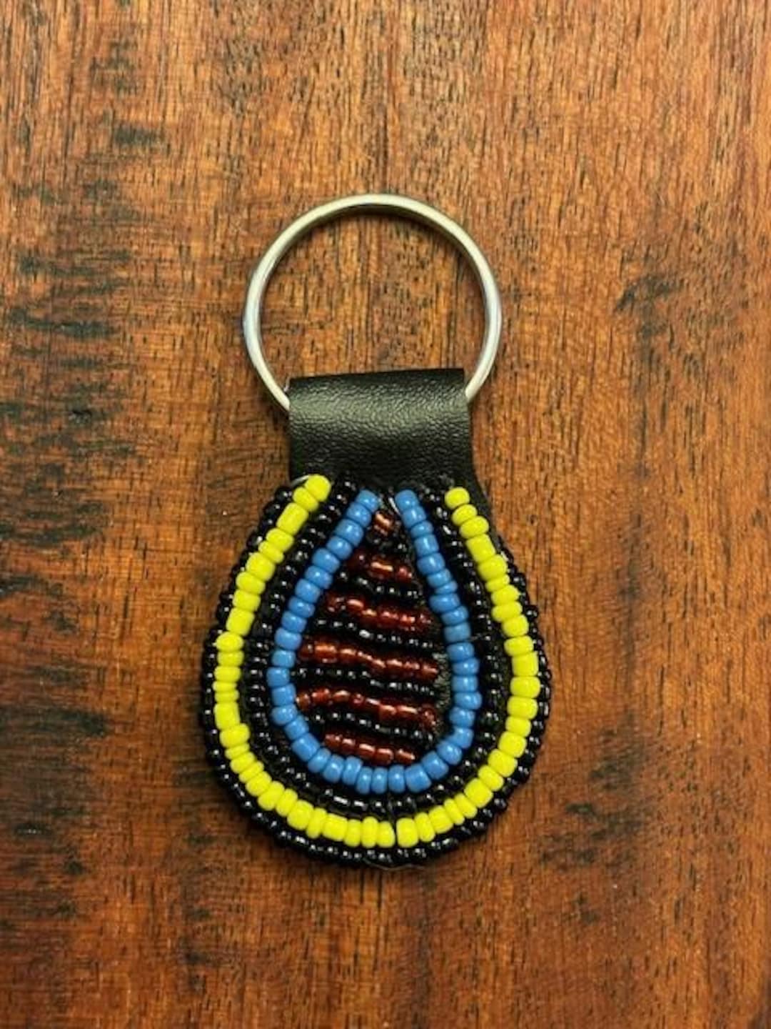 Hand-beaded African Maasai Tribal Key Ring/key Chain/zipper Pull/purse ...