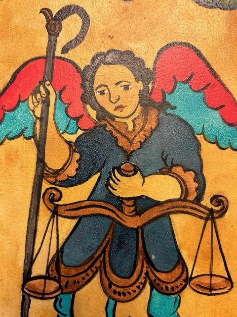 Hand-painted Retablo of St. Michael, the Protector and Warrior 30281 - Etsy