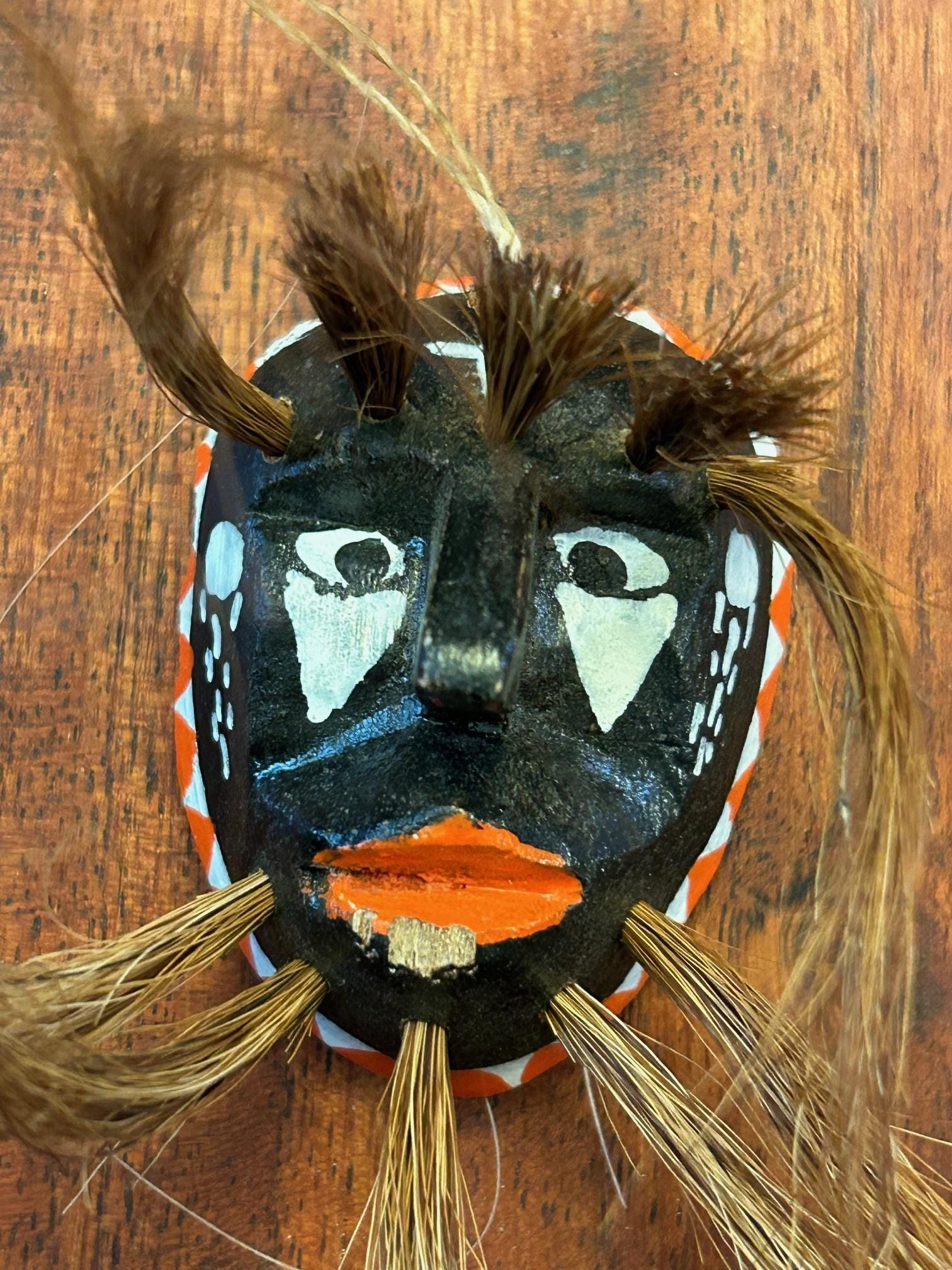 Authentic Vintage Miniature Hand-carved/painted Yaqui Indian