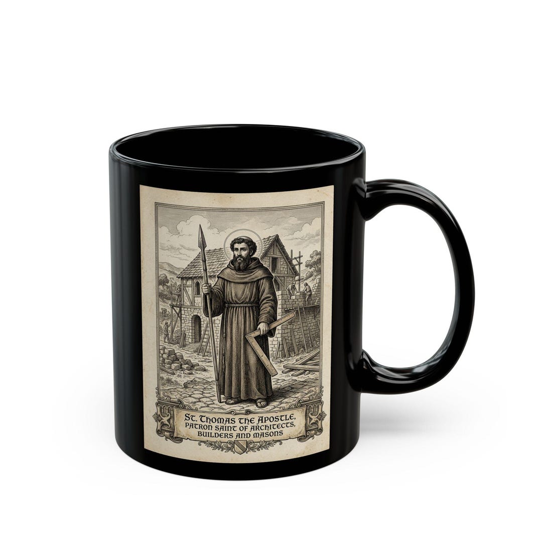 Ceramic Coffee Mug St. Thomas the Apostle, Patron Saint of Architects ...