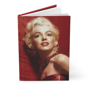 Hardcover Journal Notebook with Cover Art of Marilyn Monroe in &quot;How to Marry a Millionaire.&quot;