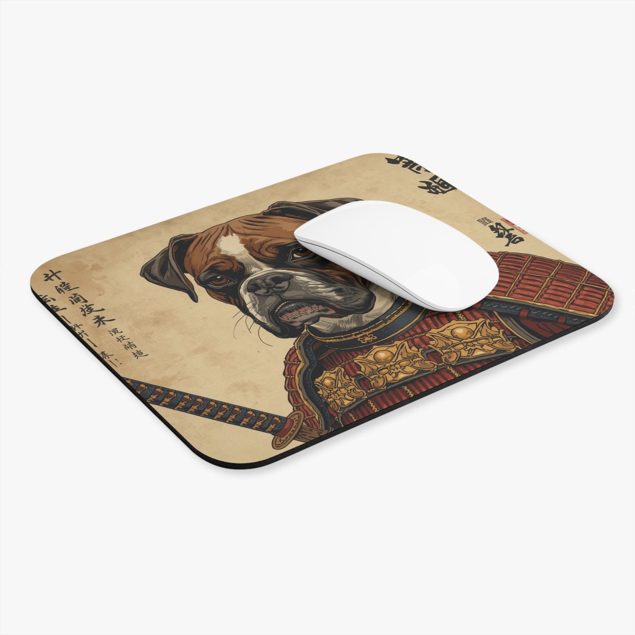 Boxer Mouse Japanese Samurai Warrior Boxer Dog Mouse Pad - Etsy