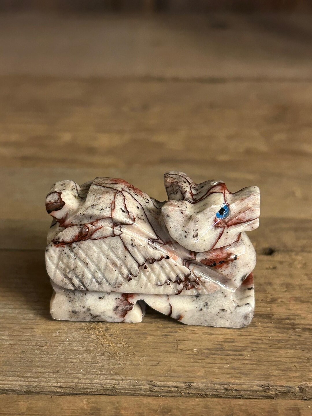 Hand-carved Miniature Soapstone Dragon 29449 - Etsy