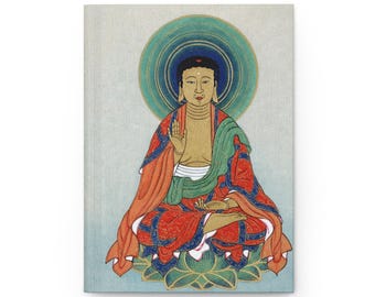 Hardcover Journal Notebook Diary of Buddha in Meditation