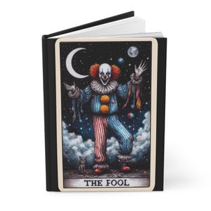 Hardcover Journal Notebook Tarot-Style &quot;The Fool&quot;