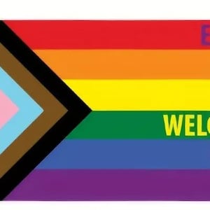 UV-Resistant Vinyl Decal “Everyone is Welcome Here”   27589