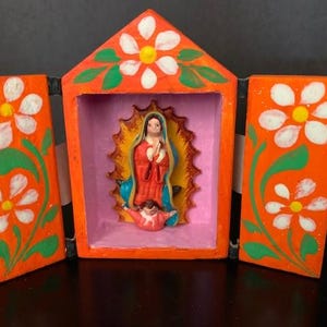 Mini Nicho Nativity with Our Lady of Guadalupe – 25698