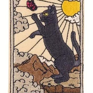 Embroidered Applique Patch of Tarot Cat “The Fool” 28949