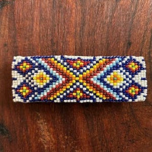 Beaded Hair Barrette in Southwest Design, Multi Color 28759