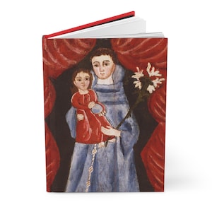 St. Anthony Patron Saint of Lost Items Hardcover Journal, Catholic Gift, Prayer Journal, Spiritual Diary, Lined Pages