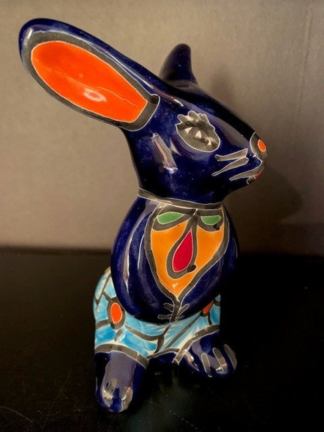 Authentic Hand-painted Talavera Bunny Rabbit 27-022 - Etsy