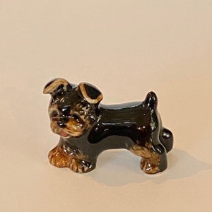 Hand-Painted Miniature Yorkshire Terrier Porcelain Figurine – 24976