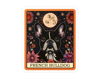 Tarot-Inspired "Frenchie" French Bulldog  Vinyl Decal Sticker