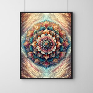Sacred Geometry Spiritual Mandala Digital Art