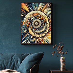 Spiritual Mandala Energy Art, Sacred Geometry Digital Print, Chakra ...