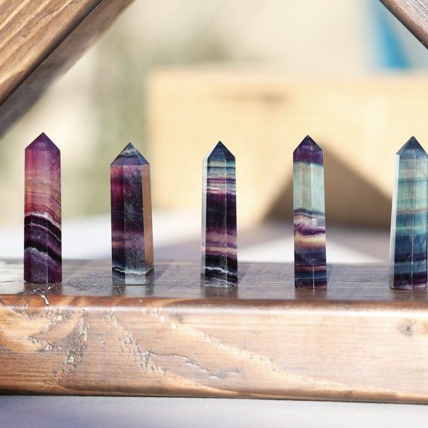 Rainbow Fluorite Mini Towers