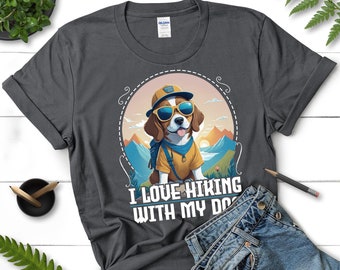 I Love Hiking With My Dog T-Shirt | Unisex S- 5XL