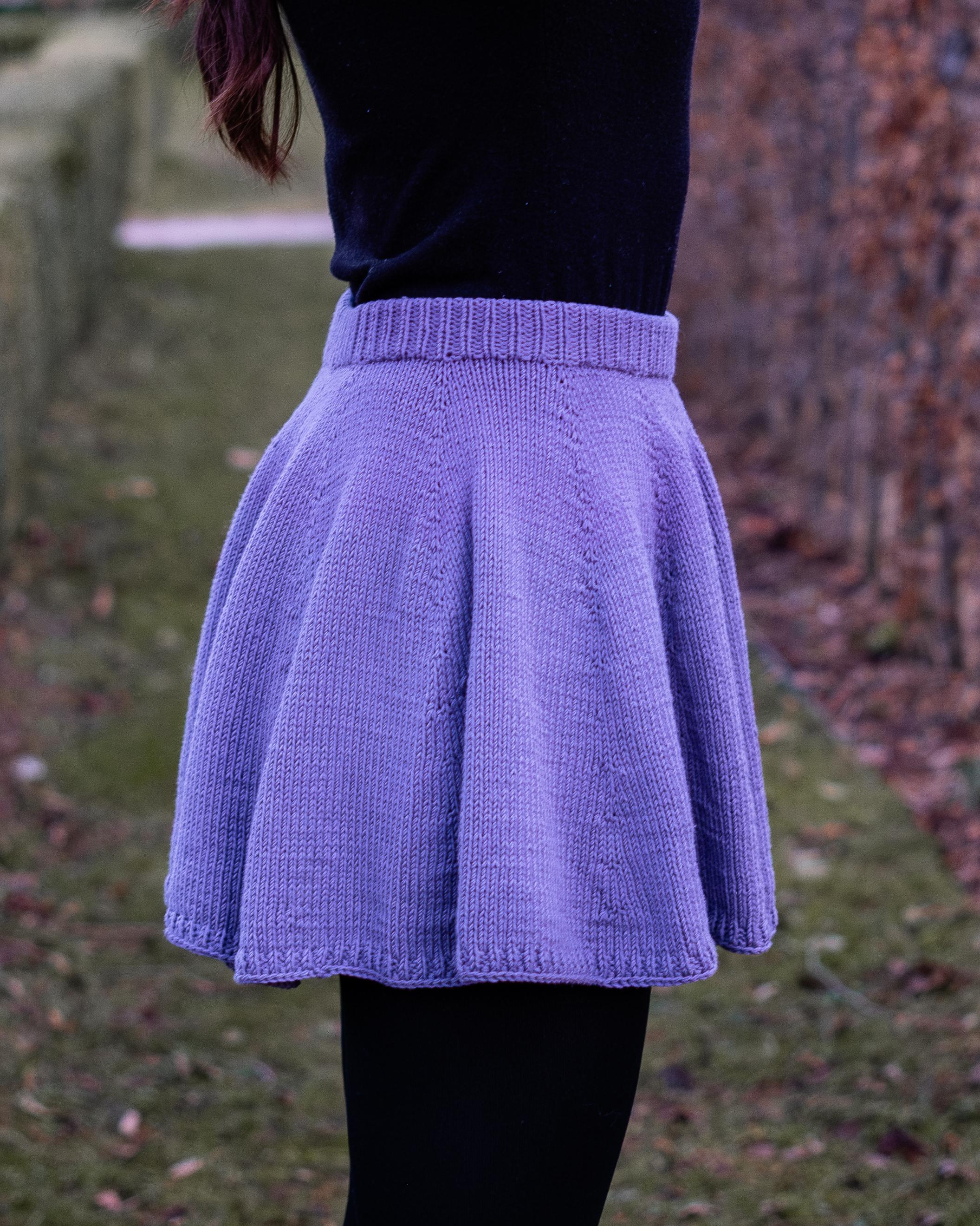mini skirt knitting pattern