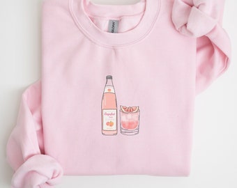 Paloma Cocktail Drinking Shirt, Paloma Sweatshirt, Trendy Cocktail Crewneck, Paloma Cocktail Sweater, Pink Bach Gift, Paloma Cocktail Lover