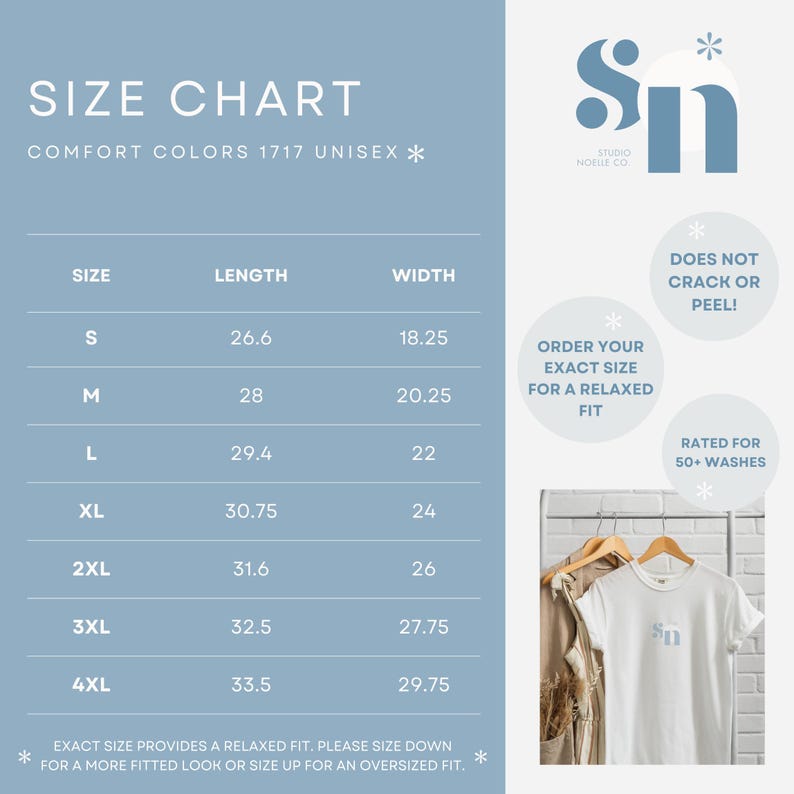 the size chart for a t - shirt for men and women
