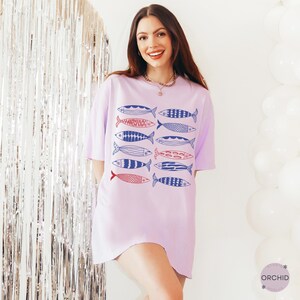 Sardinen Fisch aus der Dose Shirt, Les Sardinen Tshirt, Küsten Enkelin Ozean inspiriert, Tomaten Mädchen Sommer Ästhetik Shirt, Dose Seafood Top Bild 8