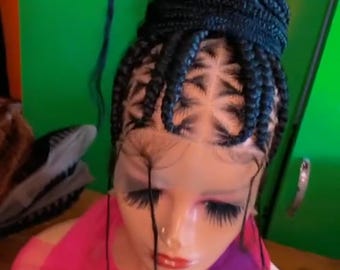 ponytail braided wig