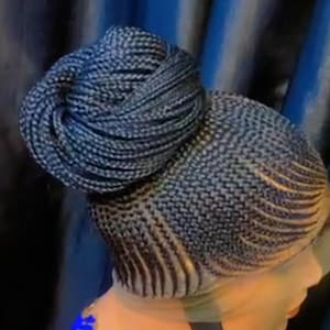 ponytail cornrow wig