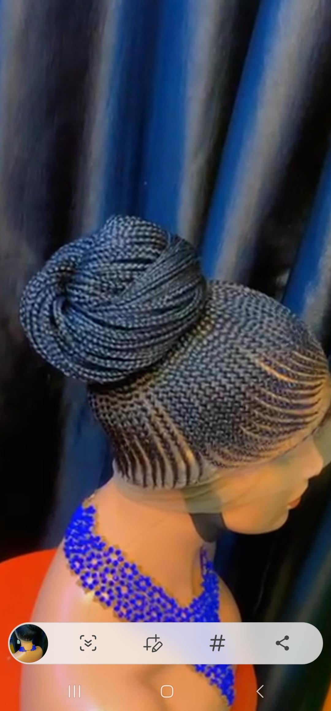 ponytail cornrow wig