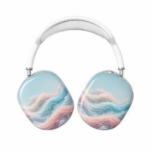 Ocean Mist Wave AirPods Max Case – Protective Snap-on Cover | Cute Aesthetic Gift