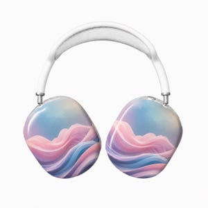 Pastel Dream Wave AirPods Max hoesje – Beschermend klikhoesje | Leuk en stijlvol cadeau