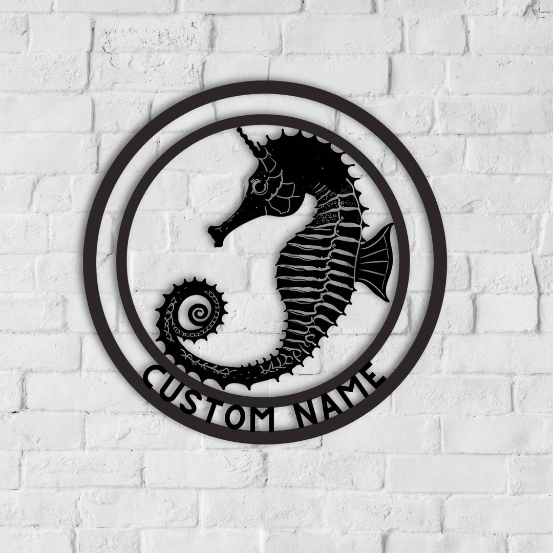 Seahorse Metal Wall Art, Seahorse Wall Decor, Seahorse Lover Gift - Etsy