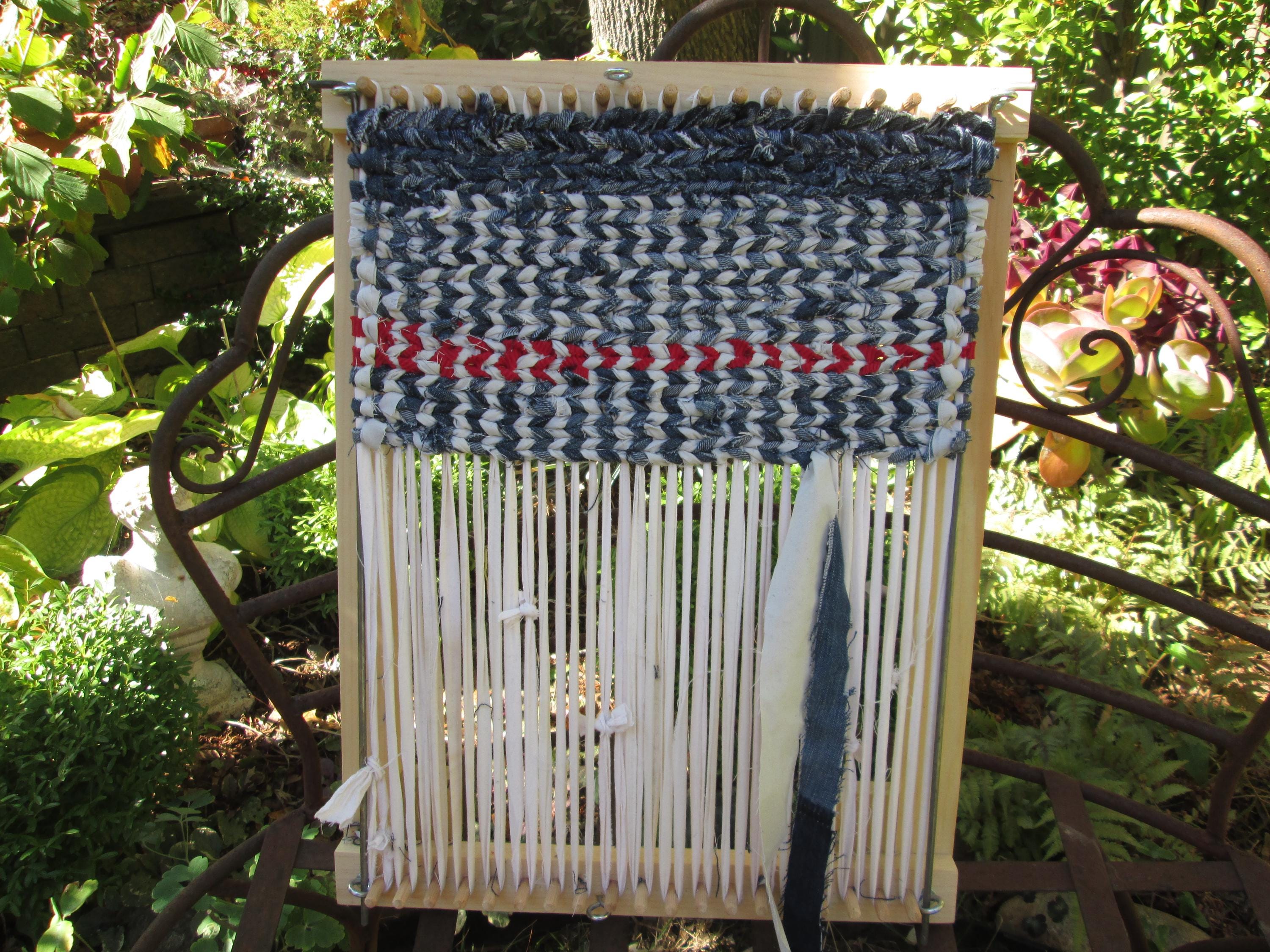 Loom Rag Handmade Adjustable Twining Loom Rag Rug Placemats Trivet Eco Friendly ...