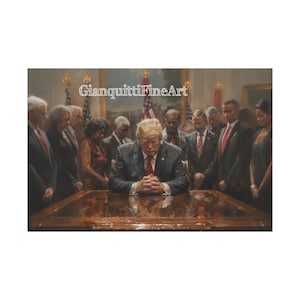 Donald Trump Painting, Wall Art Decor, Political Art, Home Decor, Gift Republican, President Trump Portrait, Canvas Print