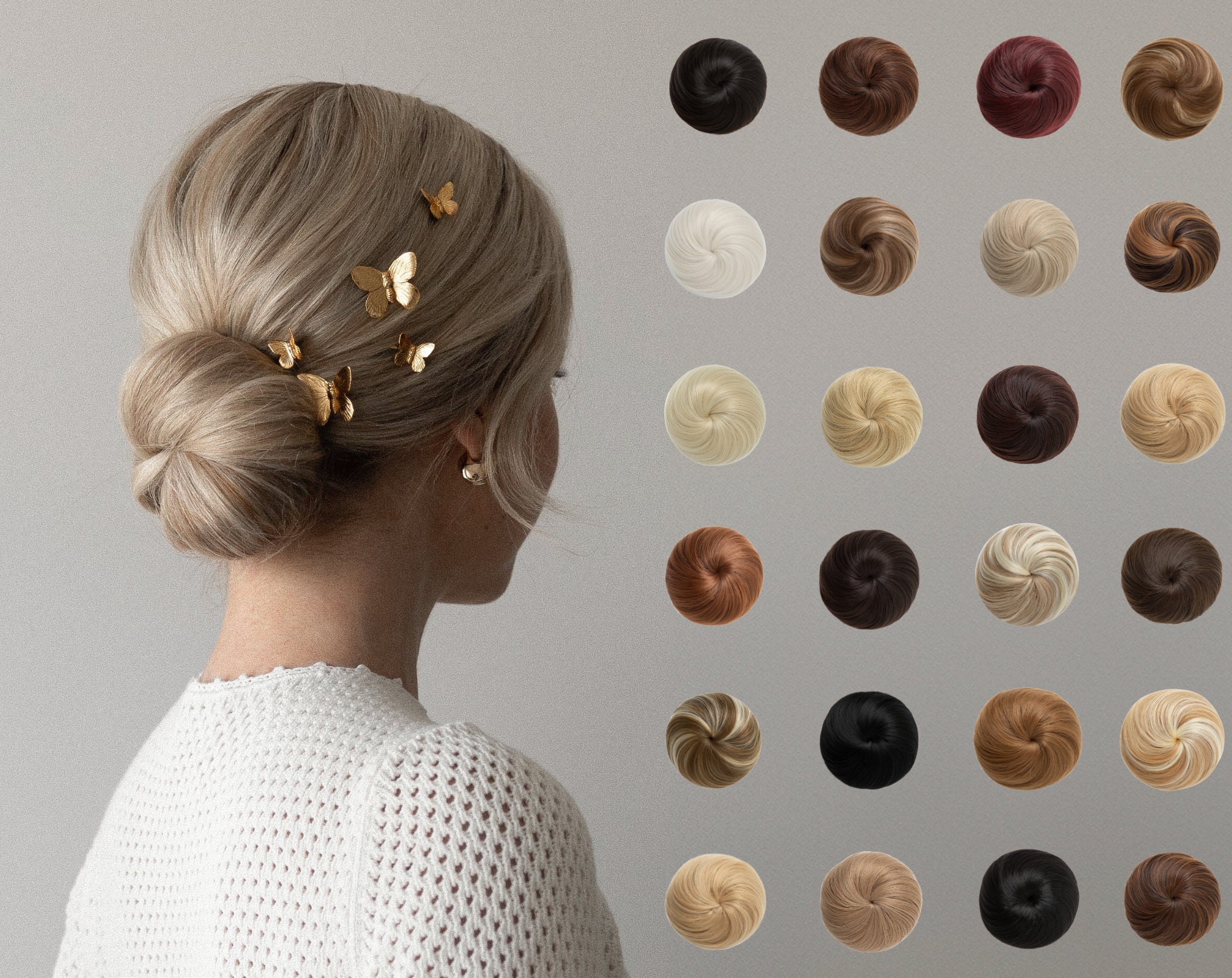 Ballet Hair Bun Extension, Chignon Hair Piece, Hair Updo Ballet Hair Bun Extension, Chignon Hair Piece, Hair Updo