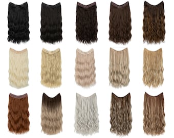 Hair Extensions Clip In, Halo Hair Extensions, Clip in Extensions, Clip In Hair Pieces, Fake Hair Extensions, Like Real Human Hair Extension