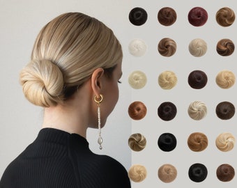 Ballet haar broodje extensie, haar stuk, haar scrunchie opgestoken, nep haar broodje pruik, zoals echte menselijke haar broodje scrunchies, clip in broodje voor vrouwen