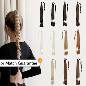 Ponytail Braid Hair Extensions, Ponytail Wig, Like Real Human Hair Extension, Ponytail Clip in Hair Extensions, Fake Hair Braid Extension