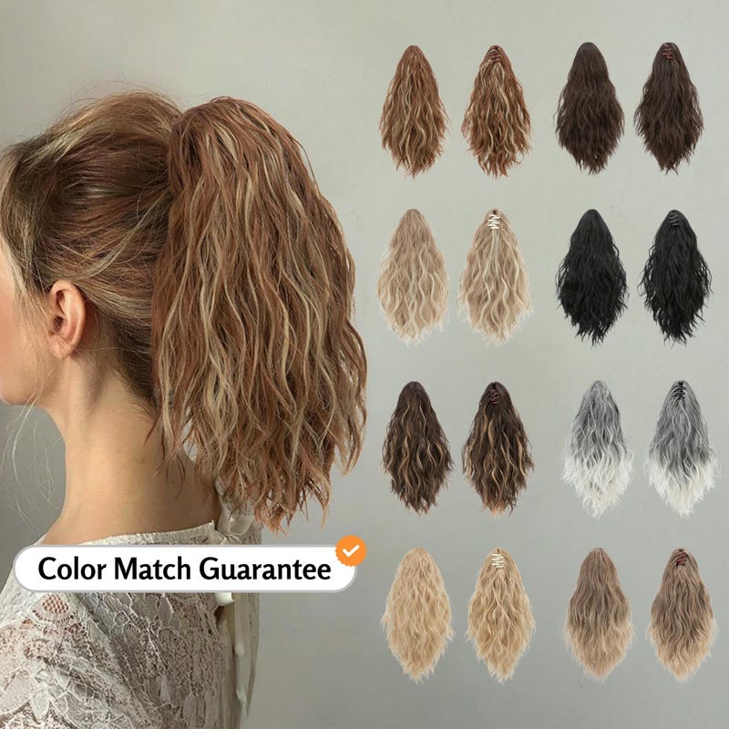 Pony Tail Extension Wavy - Etsy