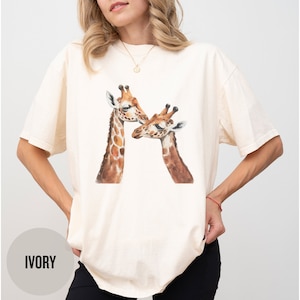 Giraffe Love Shirt, Comfort Colors® Shirt, Giraffe Lover Shirt, Mothers Day Gift, Best Friend Gift, Cute Giraffe Shirt, Zoo Day Adult Shirt