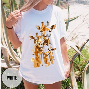 Cute Giraffe Shirt, Comfort Colors® Giraffe Lover Shirt, Family Gift, Best Friend Gift, Zoo Animal, Adult and Infant Tee, Giraffe T shirt